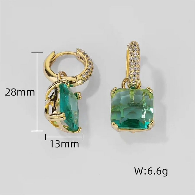 Fashion 2 Colors AAA CZ Element Stud σκουλαρίκια για γυναίκες Χονδρικό δώρο γάμου φθηνή τιμή εργοστασίου