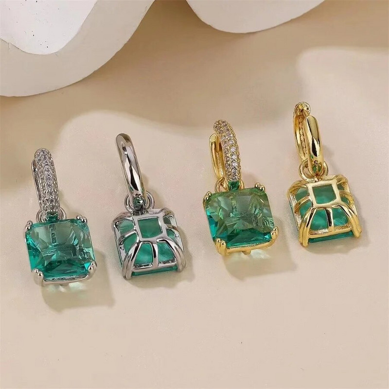 Fashion 2 Colors AAA CZ Element Stud σκουλαρίκια για γυναίκες Χονδρικό δώρο γάμου φθηνή τιμή εργοστασίου