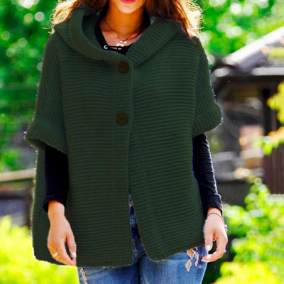 Balts jakas džemperis, brīvs, vienkrāsains trikotāžas džemperis, sieviešu vienrindas ikdienišķa kapuce, kupla jaka virsdrēbes ziemas jakas mētelis