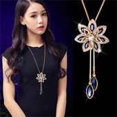 Modes Snowflake Choker džemperu ķēdes pušķu kaklarota sievietēm Delikāts ziedu kristāla kulons Valentīna dienas dāvana Boho rotaslietas