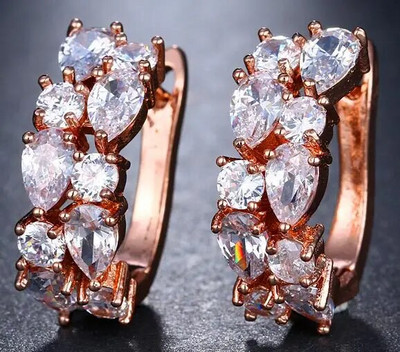 „Bettyue“ prekės ženklo mados žavesys 13 spalvų Monalisa auskarai blizgūs AAA cirkonio akinantys papuošalai moterims vakarėliui, akį traukianti dovana