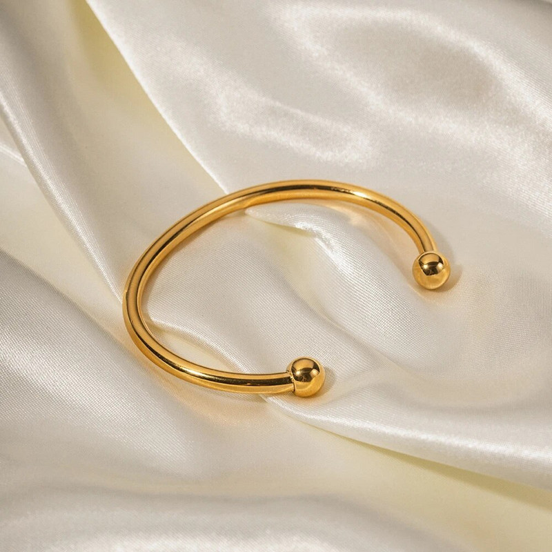 Youthway nerūsējošā tērauda klasiska lodīšu rokassprādze sievietēm augstas kvalitātes metāla tekstūras izsmalcinātas vasaras rotaslietas