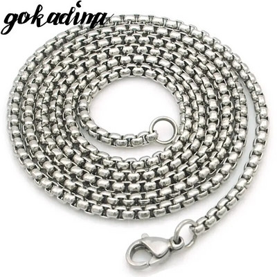 GOKADIMA moteriškos nerūdijančio plieno grandinėlės Vyriškos karoliai papuošalai Priedai, grandinėlė didmeninė prekyba WN324