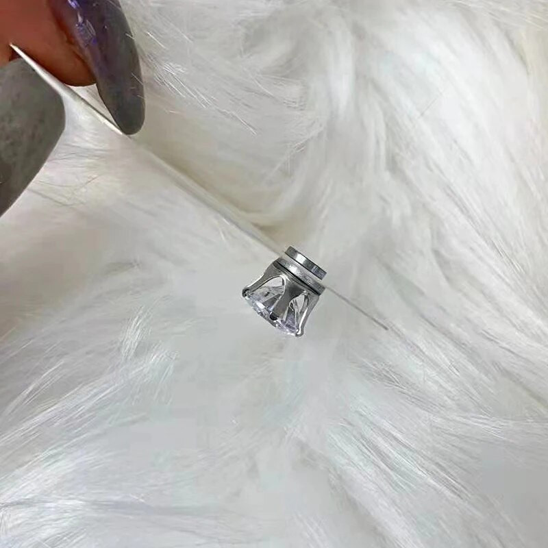 1 paar valget magnetkõrvarõngast magnetkõrvaklambrid, meeste naiste kõrvarõngad, kristallist kivist kõrvarõngaklambrid, ilma augustamiseta ehted, kingitus