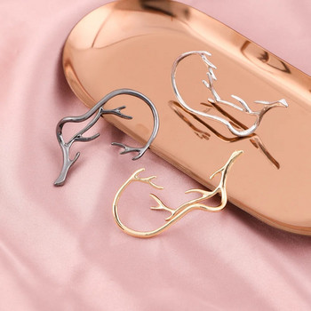 Vintage Χρυσό Χρώμα Μεταλλικό Κέρας Κλιπ αυτιών Μη διάτρητα ξωτικά αυτιά μανσέτες σκουλαρίκια για γυναίκες Δώρα κοσμήματα ψεύτικα σκουλαρίκι χόνδρου