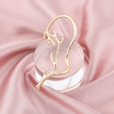 Vintage zelta krāsas metāla ragu ausu klipši Neperforēti elfu ausis aproces auskari sievietēm viltus skrimšļu auskari rotaslietas dāvanas