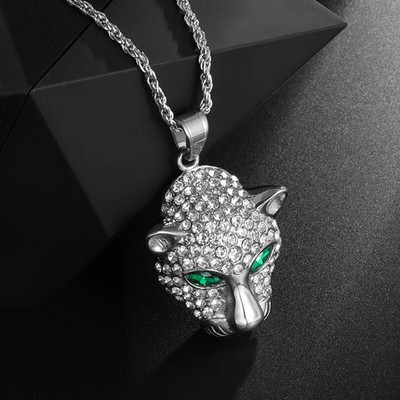 Bling Iced Out Pištolj Privjesak Ogrlica s puškomitraljezom Muška osobnost Hip Hop Rock Punk Cool Street Party Nakit Poklon