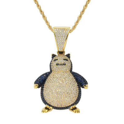 Bling Iced Out Pištolj Privjesak Ogrlica s puškomitraljezom Muška osobnost Hip Hop Rock Punk Cool Street Party Nakit Poklon