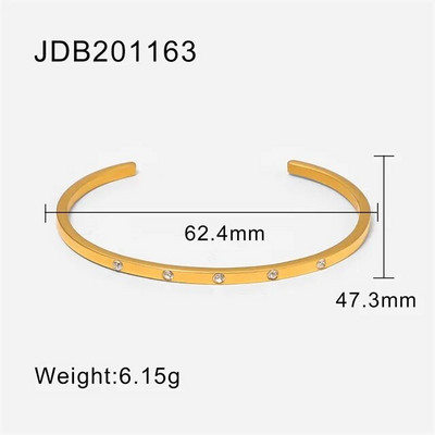 narukvica od nehrđajućeg čelika Okrugla sjajna narukvica Unisex Modna narukvica s otvorenim prstenom