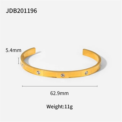 narukvica od nehrđajućeg čelika Okrugla sjajna narukvica Unisex Modna narukvica s otvorenim prstenom