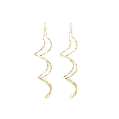 Yobest Hot Fashion Brincos Vintažiniai ilgi kvadratiniai auskarai Dideli geometriniai nuleidžiami auskarai moterims Klasikiniai aukso spalvos puikūs papuošalai