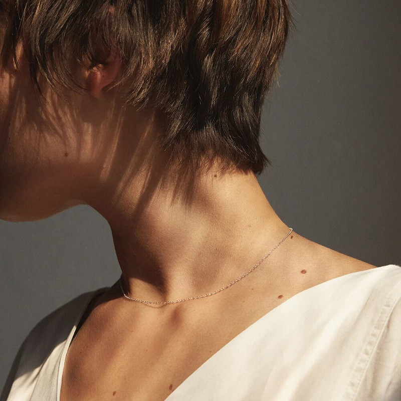 eManco peen ketiga kaelakee roostevabast terasest kullatud Lühike, pikk avaldus naistele krae Kingitus peened ehted KUUM