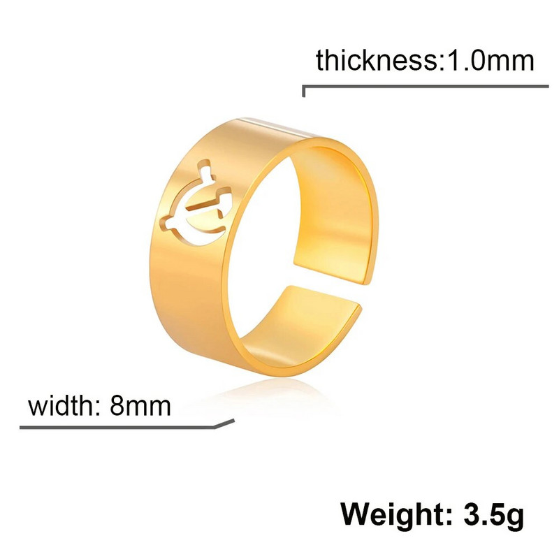 VASSAGO 2023 m. naujas sovietinis logotipas su kūjo pjautuvu žiedas iš nerūdijančio plieno, reguliuojamas senovinių papuošalų vakarėlio dovana vyrams ir moterims