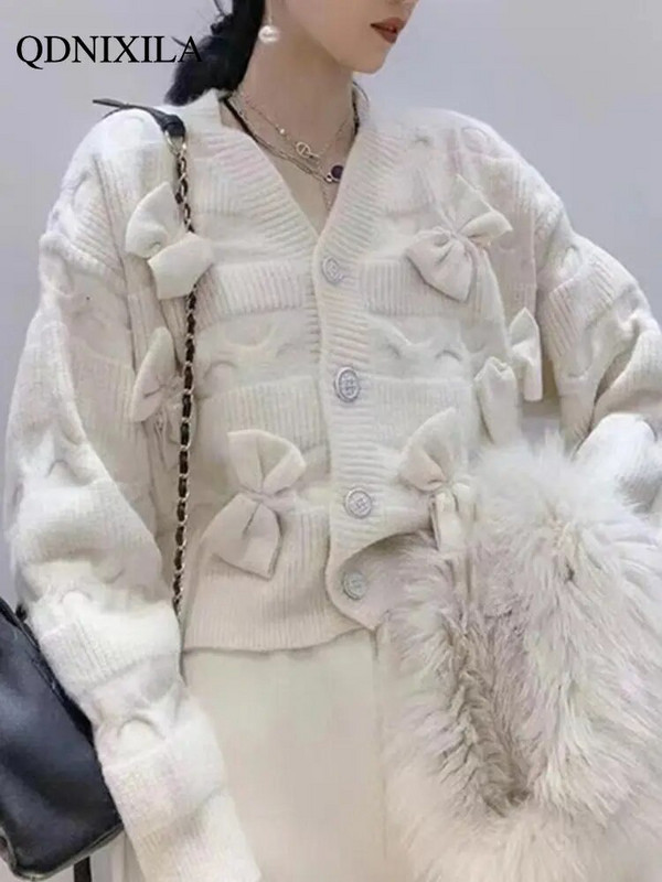 2023. gada rudens ziemas džemperi Sieviešu džemperis Jauns V veida kakla izgriezums, trikotāžas trikotāžas sieviešu tops korejiešu modes jaka sievietēm