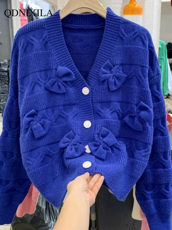 2023. gada rudens ziemas džemperi Sieviešu džemperis Jauns V veida kakla izgriezums, trikotāžas trikotāžas sieviešu tops korejiešu modes jaka sievietēm