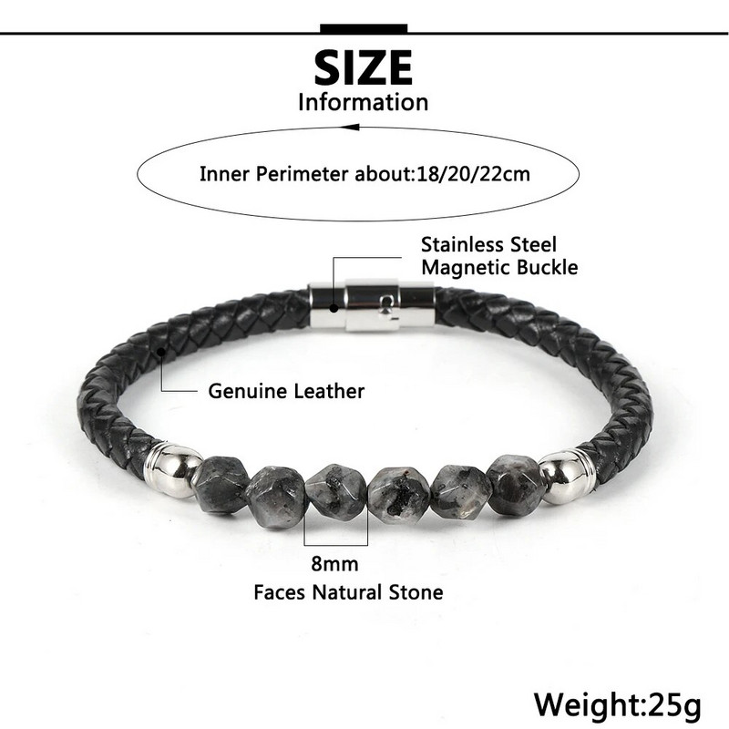 Καυτές εκπτώσεις Ανδρικά Γυναικεία Γνήσιο δέρμα Βραχιόλι Φυσική Πέτρα Πρόσωπα Τίγρης Μάτι Αχάτες Χάντρες Βραχιόλια Πόρπη από ανοξείδωτο ατσάλι