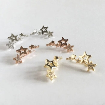 Κορεατικά κοσμήματα για γυναίκες Star Ear Climber Tiny Star Stud σκουλαρίκια για Γυναικεία πάρτι γενεθλίων Κοσμήματα γάμου Δώρο Pendientes Mujer