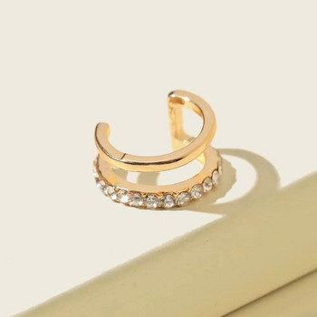 Εκλεκτά σκουλαρίκια με κλιπ με πόρπη Μανσέτα αυτιού χωρίς τρυπήματα Fake cartilage ear για γυναίκες Λεπτά αξεσουάρ μόδας 2023 κοσμήματα