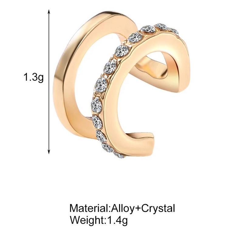 Izsmalcināti saspraužamie auskari ar sprādzi ausu manšete bez pīrsingu viltus skrimšļa auss sievietēm. Delikāti 2023. gada modes rotaslietas aksesuāri