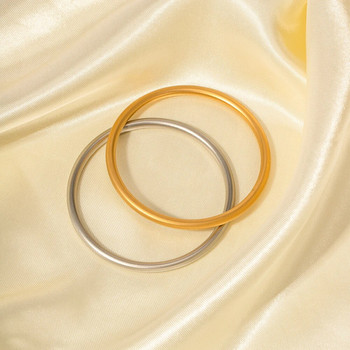 Youthway Vintage από ανοξείδωτο ατσάλι απλό δαχτυλίδι λείο βραχιόλι αδιάβροχο κλασικό γυναικείο αξεσουάρ Κοσμήματα Δώρο