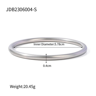 Youthway Vintage από ανοξείδωτο ατσάλι απλό δαχτυλίδι λείο βραχιόλι αδιάβροχο κλασικό γυναικείο αξεσουάρ Κοσμήματα Δώρο