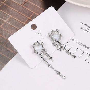 Σκουλαρίκια ακανόνιστης καρδιάς με φούντα αστεριών Γυναικείο σχέδιο Senior Sense of Fashion Σκουλαρίκι προσωπικότητας 2023 Y2K Trendy Party Jewelry δώρο