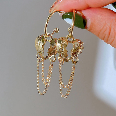 Σκουλαρίκια ακανόνιστης καρδιάς με φούντα αστεριών Γυναικείο σχέδιο Senior Sense of Fashion Σκουλαρίκι προσωπικότητας 2023 Y2K Trendy Party Jewelry δώρο