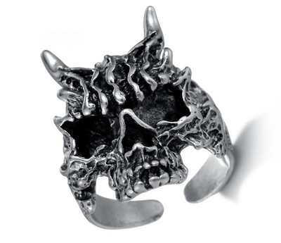 Ολόσωμος σκελετός Skull Ring Ανδρικά και Γυναικεία Hip Hop Rock Dark Hug Open Ring Demon Punk Gothic Biker Κοσμήματα Δώρα απόκριες