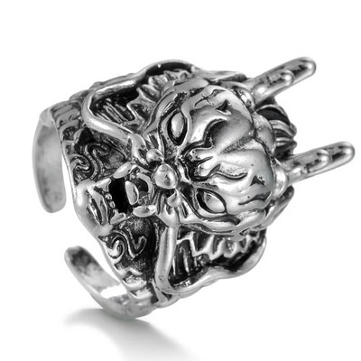 Ολόσωμος σκελετός Skull Ring Ανδρικά και Γυναικεία Hip Hop Rock Dark Hug Open Ring Demon Punk Gothic Biker Κοσμήματα Δώρα απόκριες