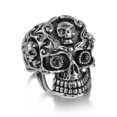 Ολόσωμος σκελετός Skull Ring Ανδρικά και Γυναικεία Hip Hop Rock Dark Hug Open Ring Demon Punk Gothic Biker Κοσμήματα Δώρα απόκριες