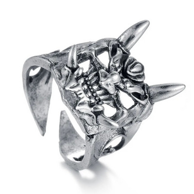Ολόσωμος σκελετός Skull Ring Ανδρικά και Γυναικεία Hip Hop Rock Dark Hug Open Ring Demon Punk Gothic Biker Κοσμήματα Δώρα απόκριες