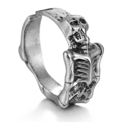 Ολόσωμος σκελετός Skull Ring Ανδρικά και Γυναικεία Hip Hop Rock Dark Hug Open Ring Demon Punk Gothic Biker Κοσμήματα Δώρα απόκριες