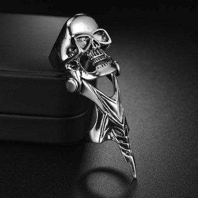 Ολόσωμος σκελετός Skull Ring Ανδρικά και Γυναικεία Hip Hop Rock Dark Hug Open Ring Demon Punk Gothic Biker Κοσμήματα Δώρα απόκριες