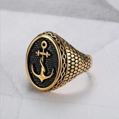 Vintage vikingu enkura gredzeni motociklu ballītēm Biker Finger Ring Ziemeļvalstu pirātu forši gredzeni panku stila unisex juvelierizstrādājumu vairumtirdzniecība