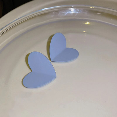 Új divat koreai egyszerű szív fülbevalók személyiség szerelmes fülbevaló piros szín nyári temperamentum fülbevaló esküvői ékszer