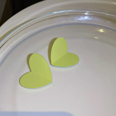 Új divat koreai egyszerű szív fülbevalók személyiség szerelmes fülbevaló piros szín nyári temperamentum fülbevaló esküvői ékszer