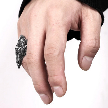 Мъжки пръстени Летящ орел Пънк Рок Хип Хоп Личност за мотоциклетист Мъжко гадже Бижута Творчество Подарък на едро