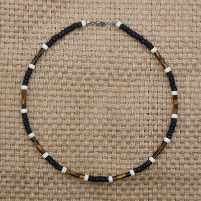 2022. aasta suvine Beach Bohemia surfari kaelakee meestele Lihtne geomeetriline tribal etniline kookospähkli koorega helmestega kaelakee meeste ehted