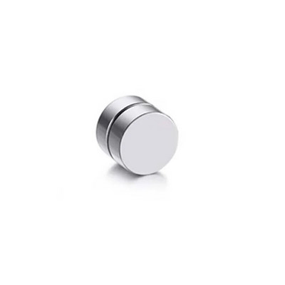 1PC Crystal Strong Magnetic Ear Stud Εύκολη χρήση Σκουλαρίκια με κλιπ για γυναίκες Ανδρικά σκουλαρίκια μαγνήτης πανκ στρογγυλά ζιργκόν Σκουλαρίκια που δεν τρυπούν