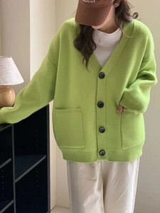 Női kardigán, tömör, nagy zsebű, laza, hétköznapi, hosszú kardigánkabát, meleg őszi és téli új, túlméretes női kardigánok 2023-ban