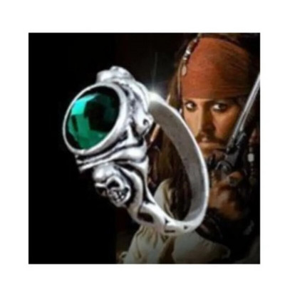 Pirates The Caribbean Man Accessory Ring of Death Капитан Jackparrow Skull Готин готически пръстен на едро