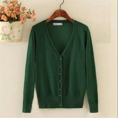 6XL Liela izmēra sieviešu trikotāžas jaciņa mētelis 17 vienkrāsains ziemas gadījuma V veida kakla izgriezums ar garām piedurknēm, tamborēts, trikotāžas džemperis, sieviešu augšdaļa