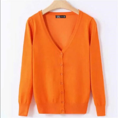 6XL Liela izmēra sieviešu trikotāžas jaciņa mētelis 17 vienkrāsains ziemas gadījuma V veida kakla izgriezums ar garām piedurknēm, tamborēts, trikotāžas džemperis, sieviešu augšdaļa