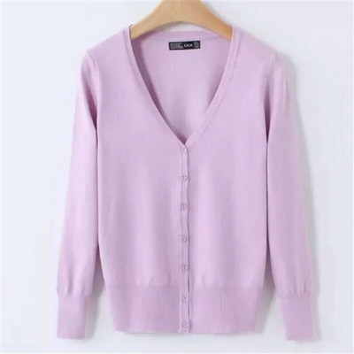 6XL Liela izmēra sieviešu trikotāžas jaciņa mētelis 17 vienkrāsains ziemas gadījuma V veida kakla izgriezums ar garām piedurknēm, tamborēts, trikotāžas džemperis, sieviešu augšdaļa