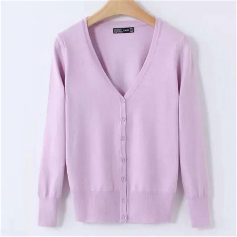 6XL Liela izmēra sieviešu trikotāžas jaciņa mētelis 17 vienkrāsains ziemas gadījuma V veida kakla izgriezums ar garām piedurknēm, tamborēts, trikotāžas džemperis, sieviešu augšdaļa