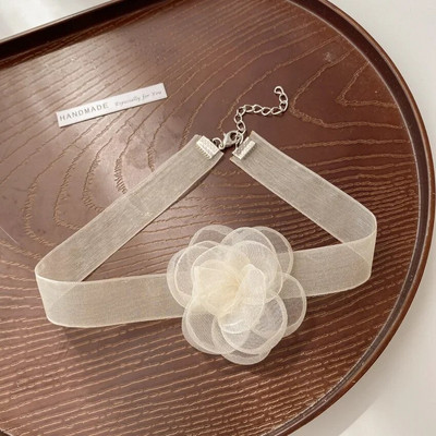 Goth Black Mežģīņu Zieds Līdz Kakla Ķēdes Mežģīņu Kaklarota Sieviešu Modes Kakla rotaslietas Ballīte Dāvanu Kaklarota Ar Ziedu