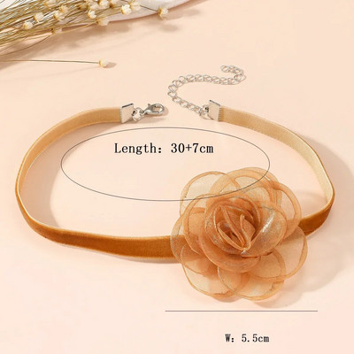 Goth Black Mežģīņu Zieds Līdz Kakla Ķēdes Mežģīņu Kaklarota Sieviešu Modes Kakla rotaslietas Ballīte Dāvanu Kaklarota Ar Ziedu