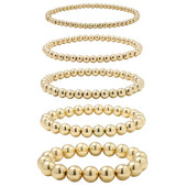 Boho apzeltītas krelles rokassprādzes sievietēm Charm Crystal Link Chain Statement Rokassprādzes Rokassprādzes Roku darbs Elastīgas Roku Rotaslietas