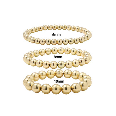 Boho apzeltītas krelles rokassprādzes sievietēm Charm Crystal Link Chain Statement Rokassprādzes Rokassprādzes Roku darbs Elastīgas Roku Rotaslietas