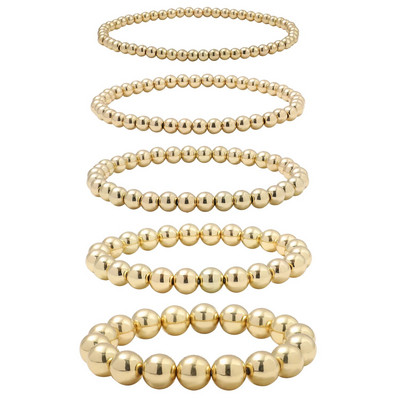 Boho apzeltītas krelles rokassprādzes sievietēm Charm Crystal Link Chain Statement Rokassprādzes Rokassprādzes Roku darbs Elastīgas Roku Rotaslietas